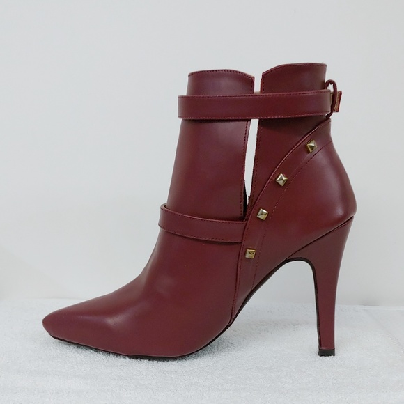 Burgundy Ankle Bootie - Picture 4 of 5